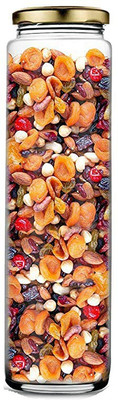AFAST Glass Cookie Jar  - 350 ml(Clear)