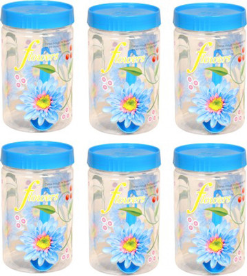 KUBER INDUSTRIES Plastic Grocery Container  - 1100 ml(Pack of 6, Blue)