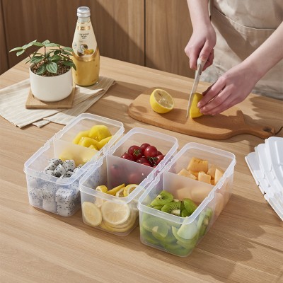 KLARIS Plastic Grocery Container  - 500 ml(Pack of 3, White)