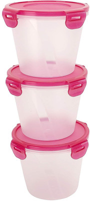 Cutting EDGE Polypropylene Utility Container  - 1000 ml(Pack of 3, Red)