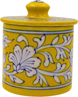 Natriel Earthenware, Ceramic Utility Container  - 300 g(Yellow)