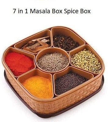 Suprita Plastic Grocery Container  - 1000 ml(Brown)