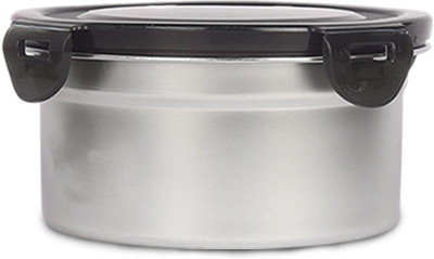Femora Steel Cookie Jar  - 350 ml(Black)