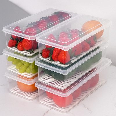 CookMitra Plastic Fridge Container  - 1500 ml(Pack of 6, White)