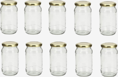 1st Time Glass Utility Container  - 400 ml(Pack of 10, Clear)