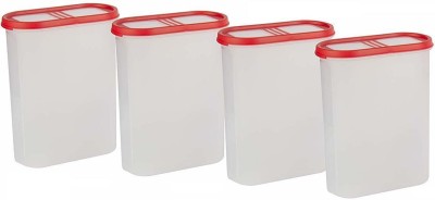 Flipkart SmartBuy Plastic Utility Container  - 2400 ml(Pack of 4, Red)