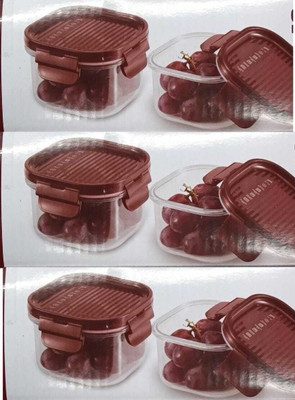 cello Plastic Utility Container  - 260 ml(Pack of 6, Brown)