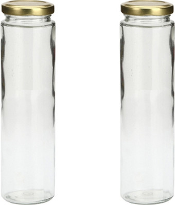 AFAST Glass Utility Container  - 350 ml(Pack of 2, Clear)