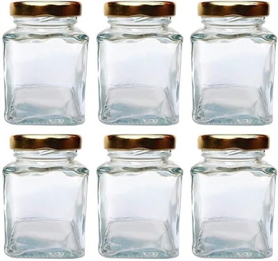 Artifice Glass Milk Container  - 95 ml(Pack of 6, Clear)