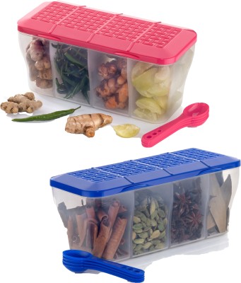 Metrolife Plastic Grocery Container  - 1800 ml(Pack of 2, Blue, Pink)