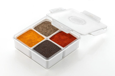 KHUNT EXIM Plastic Grocery Container  - 100 g(Multicolor)