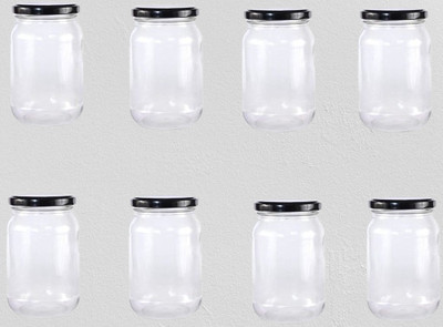 Somil Glass Utility Container  - 1000 ml(Pack of 8, Clear)