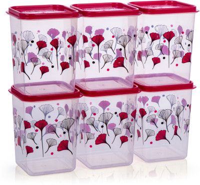 HOUSETOOL Plastic Grocery Container  - 1250 ml(Pack of 6, Pink)