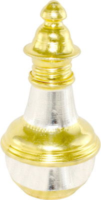 KMJ Silver Utility Container  - 12 ml(White, Gold)