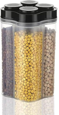 XCLUSIVEX Plastic Tea Coffee & Sugar Container  - 2400 ml(Multicolor)