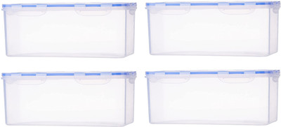 AK HUB Plastic Utility Container  - 3800 ml(Pack of 4, White)