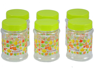 ACTIONWARE Plastic Grocery Container  - 350 ml(Pack of 6, Multicolor)