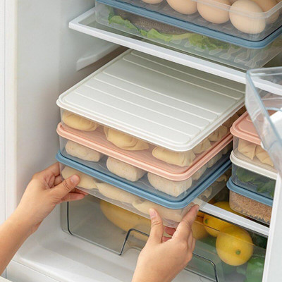 Kritika Enterprise Plastic Fridge Container  - 2500 ml(Pack of 4, Multicolor)