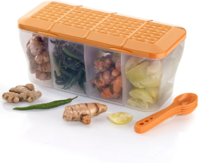 COLOSSAL Plastic Fridge Container  - 1800 ml(Orange)