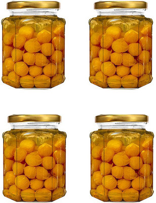 AFAST Glass Utility Container  - 200 ml(Pack of 4, Clear)