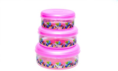 Crevita Plastic Utility Container  - 1500 ml, 2250 ml, 3500 ml(Pack of 3, Pink, Blue)