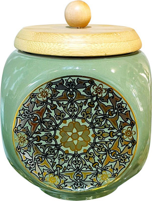 Lemon Tree Ceramic Grocery Container  - 1000 ml(Violet)