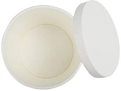 SANWALSA Sugarcane Bagasse Utility Container  - 150 ml(Pack of 50, White)