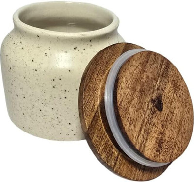 Retail Mafia Ceramic Pickle Jar  - 360 ml(White)