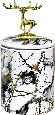 Lemon Tree Ceramic Pickle Jar  - 500(White)