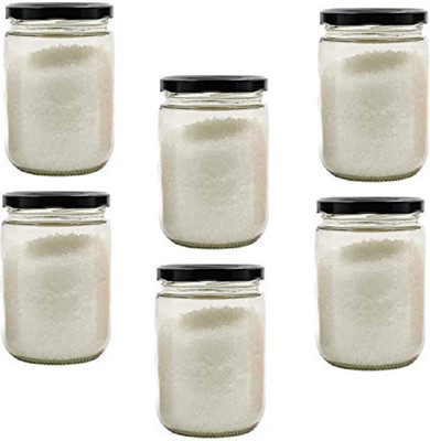 AFAST Glass Utility Container  - 500 ml(Pack of 6, Clear)