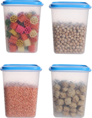 Loknath Plastic Utility Container  - 1000 ml(Pack of 4, Blue)
