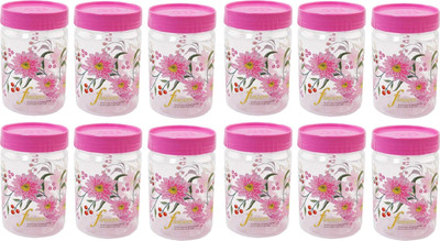 KUBER INDUSTRIES Plastic Grocery Container  - 500 ml(Pack of 12, Pink)