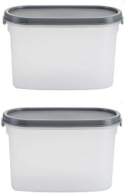 YASHODEEP PLASTIC Plastic Grocery Container  - 1100 ml(Pack of 2, Clear)