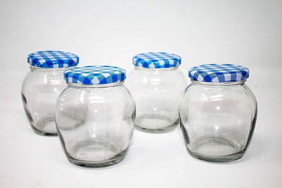 Avresta Glass Grocery Container  - 350 ml(Pack of 6, Clear)