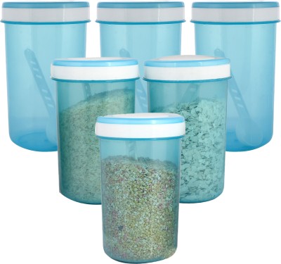 KUBER INDUSTRIES Plastic Grocery Container  - 1500 ml(Pack of 6, Blue)