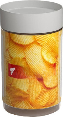 Miranshi Enterprise Plastic Grocery Container  - 2000 ml(Pack of 2, Clear)