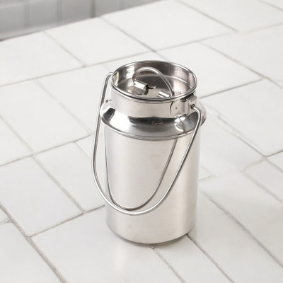Bravity Steel Milk Container  - 500 ml(Silver)