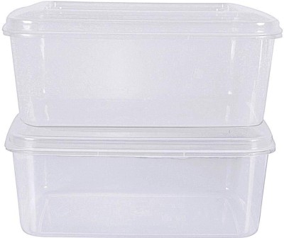 shri hari plasto weare Plastic Grocery Container  - 1 kg(Pack of 2, Multicolor)