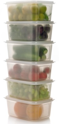 RK EMPIRE Plastic Fridge Container  - 1800 ml(Pack of 6, Clear)