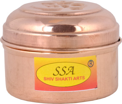 Shivshakti Arts Copper Utility Container  - 150 ml(Brown)
