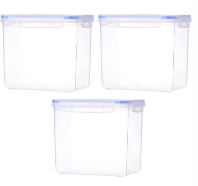 Flipkart SmartBuy Plastic Utility Container  - 2400 ml(Pack of 3, Clear)