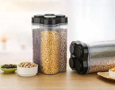 ARTRADING Plastic Grocery Container  - 2500 ml(Black)