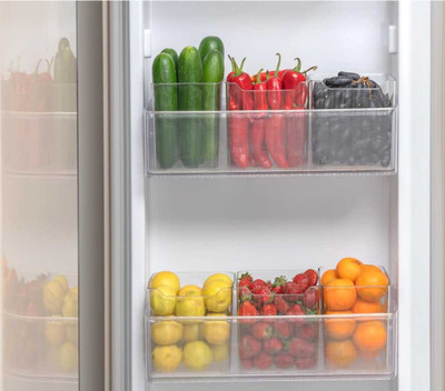 Whitepixel Plastic Fridge Container  - 1000 ml(Pack of 4, Clear)
