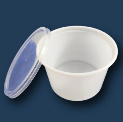 TABLECARE Polypropylene Utility Container  - 500 ml(Pack of 100, White)