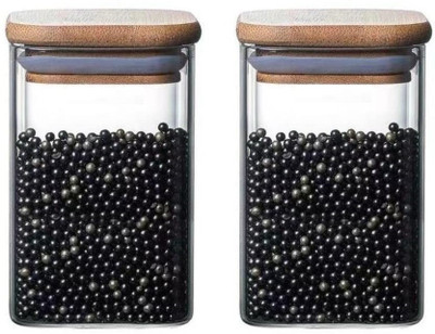 VINDRO Glass Utility Container  - 950 ml(Pack of 2, Multicolor)