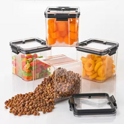 ADMONITION Plastic Grocery Container  - 700 ml(Pack of 4, Blue)