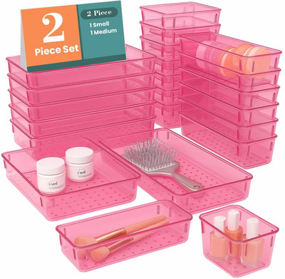 HAVEU Plastic Utility Container  - 1000 ml(Pack of 2, Pink)