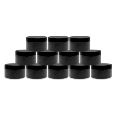 Myoc Plastic Utility Container  - 50 ml(Pack of 12, Black)