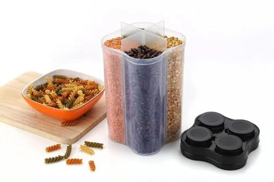 SHOULSPRING Plastic Grocery Container  - 2500 ml(Transparent)