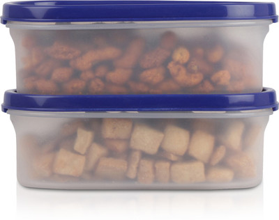 Flipkart SmartBuy Plastic Grocery Container  - 525 ml(Pack of 2, Blue)